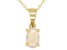 Pre-Owned Multicolor Ethiopian Opal 10k Yellow Gold With Chain 0.20ct