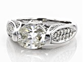 Pre-Owned Moissanite Platineve Ring 2.82ctw D.E.W