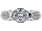 Pre-Owned Moissanite Platineve Ring 2.82ctw D.E.W