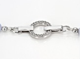 Pre-Owned Sky Blue Glacier Topaz Silver Necklace 12.60ctw