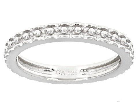 Pre-Owned White Cubic Zirconia Rhodium Over Silver Ring and Band Set 10.00ctw