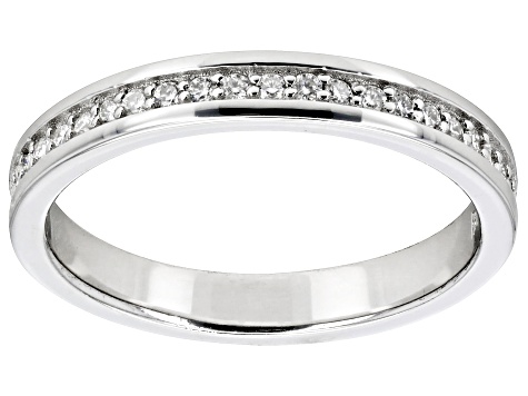 Pre-Owned Moissanite Platineve Eternity Band Ring .45ctw DEW.