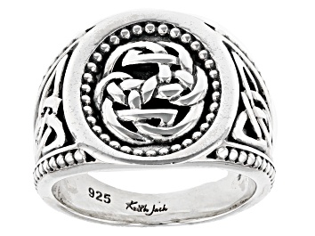 Picture of Pre-Owned Keith Jack™ Sterling Silver Path Of Life Large Ring