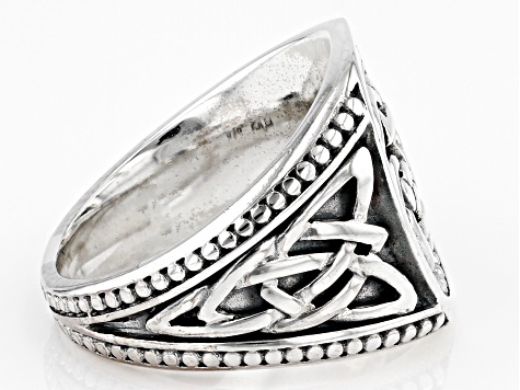 Pre-Owned Keith Jack™ Sterling Silver Path Of Life Large Ring