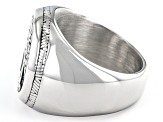 Pre-Owned Stainless Steel Tree of Life Center Design Ring