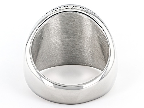 Pre-Owned Stainless Steel Tree of Life Center Design Ring