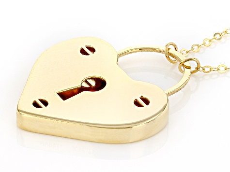 Pre-Owned 14k Yellow Gold Heartlock Necklace