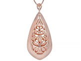Pre-Owned Copper Butterfly Filigree Pendant With Chain