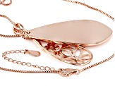 Pre-Owned Copper Butterfly Filigree Pendant With Chain