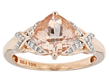 Picture of Pre-Owned Peach Morganite 10k Rose Gold Ring 1.82ctw