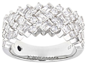 Pre-Owned White Cubic Zirconia Platineve Ring 2.60ctw
