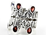 Pre-Owned Red Garnet Sterling Silver Ring 2.00ctw