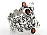 Pre-Owned Red Garnet Sterling Silver Ring 2.00ctw