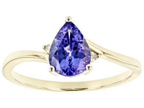 Pre-Owned Blue Tanzanite 10k Yellow Gold Ring 1.01ctw
