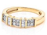 Pre-Owned White Diamond 10k Yellow Gold Band Ring 0.30ctw