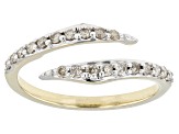Pre-Owned Diamond 10k Yellow Gold Bypass Ring 0.33ctw