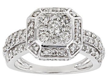 Picture of Pre-Owned White Diamond Platinum Ring 1.20ctw