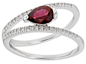 Pre-Owned Pink Tourmaline Rhodium Over 14k White Gold Ring 0.77ctw