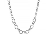 Pre-Owned Sterling Silver 20 Inch Hollow Open Link Necklace