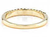 Pre-Owned Natural Butterscotch Diamond 10k Yellow Gold Band Ring 0.50ctw
