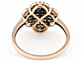 Pre-Owned Candlelight Diamonds™ 10k Rose Gold Cluster Ring 0.55ctw