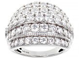 Pre-Owned Moissanite Platineve Ring 3.10ctw DEW