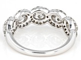 Pre-Owned White Diamond Rhodium Over Sterling Silver Band Ring 1.00ctw