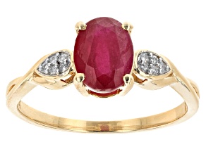 Pre-Owned Red Mahaleo® Ruby 14k Yellow Gold Ring 1.49ctw