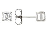 Pre-Owned Moissanite Platineve Ring And Stud Earrings With Pendant Set 1.48ctw DEW