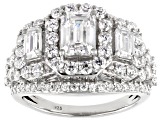 Pre-Owned Moissanite Platineve Cocktail Ring 3.25ctw DEW