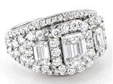 Pre-Owned Moissanite Platineve Cocktail Ring 3.25ctw DEW