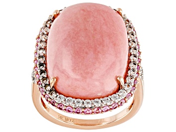 Picture of Pre-Owned Pink Opal 14k Rose Gold Ring