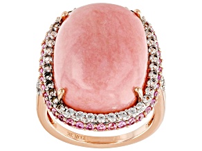 Pre-Owned Pink Opal 14k Rose Gold Ring
