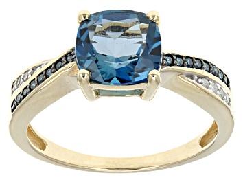 Picture of Pre-Owned London Blue Topaz 10k Yellow Gold Ring 2.50ctw