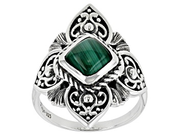Picture of Pre-Owned Malachite Sterling Silver Ring