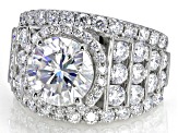Pre-Owned Moissanite Platineve Ring 7.28ctw DEW