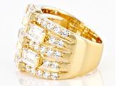 Pre-Owned Cubic Zirconia 18k Yellow Gold Over Sterling Silver 8.04ctw  (5.88 DEW)