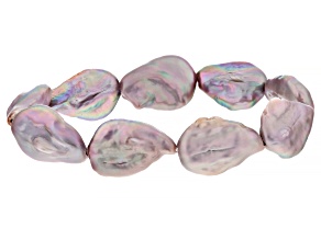 Pre-Owned Multi-Color Cultured Freshwater Coin Pearl Stretch Bracelet