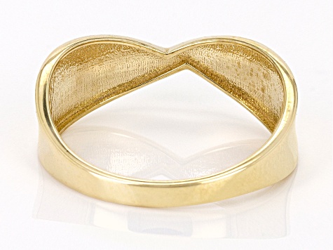 Pre-Owned 10k Yellow Gold X Design Ring