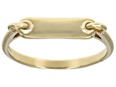 Pre-Owned 10k Yellow Gold ID Tag Ring