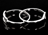 Pre-Owned Sterling Silver Mariner Link & Paperclip Link Ring Set of 2