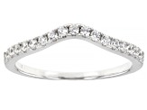 Pre-Owned White Cubic Zirconia Rhodium Over Sterling Silver Ring With Bands 4.34ctw