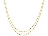 Pre-Owned 10K Yellow Gold Set of 2 Valentino 18 and 20 Inch Chains