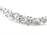 Pre-Owned Sterling Silver 10mm Byzantine Link Bracelet