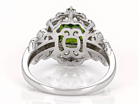 Chrome outlets Diopside Inlay Ring