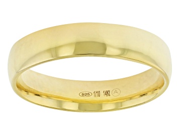 Picture of Pre-Owned Splendido Oro™ Divino 14k Yellow Gold With a Sterling Silver Core 4.3mm Band Ring