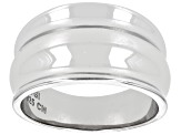 Pre-Owned Rhodium Over Sterling Silver Graduated Band Ring