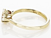 Pre-Owned Strontium Titanate 10k yellow gold solitaire ring .95ct