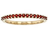 Pre-Owned Red Garnet 14k Yellow Gold Band Ring 0.30ctw
