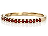 Pre-Owned Red Garnet 14k Yellow Gold Band Ring 0.30ctw